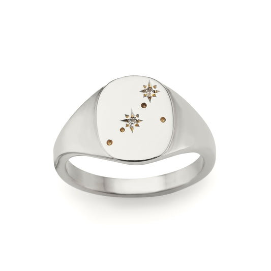 Astrology Signet Ring - Cancer