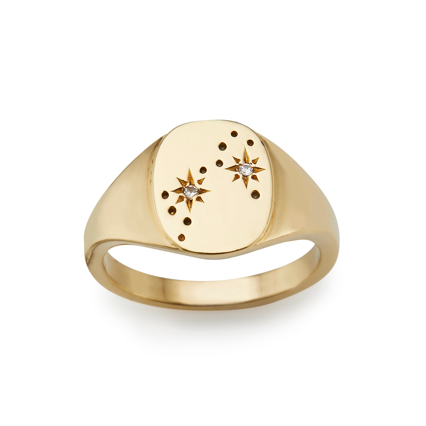 Astrology Signet Ring - Pisces