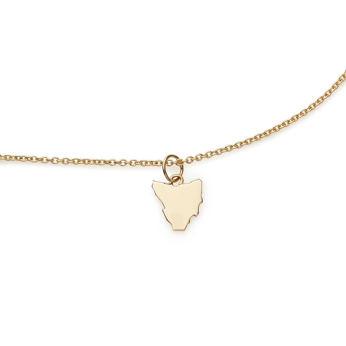 Tasmanian Map Necklace