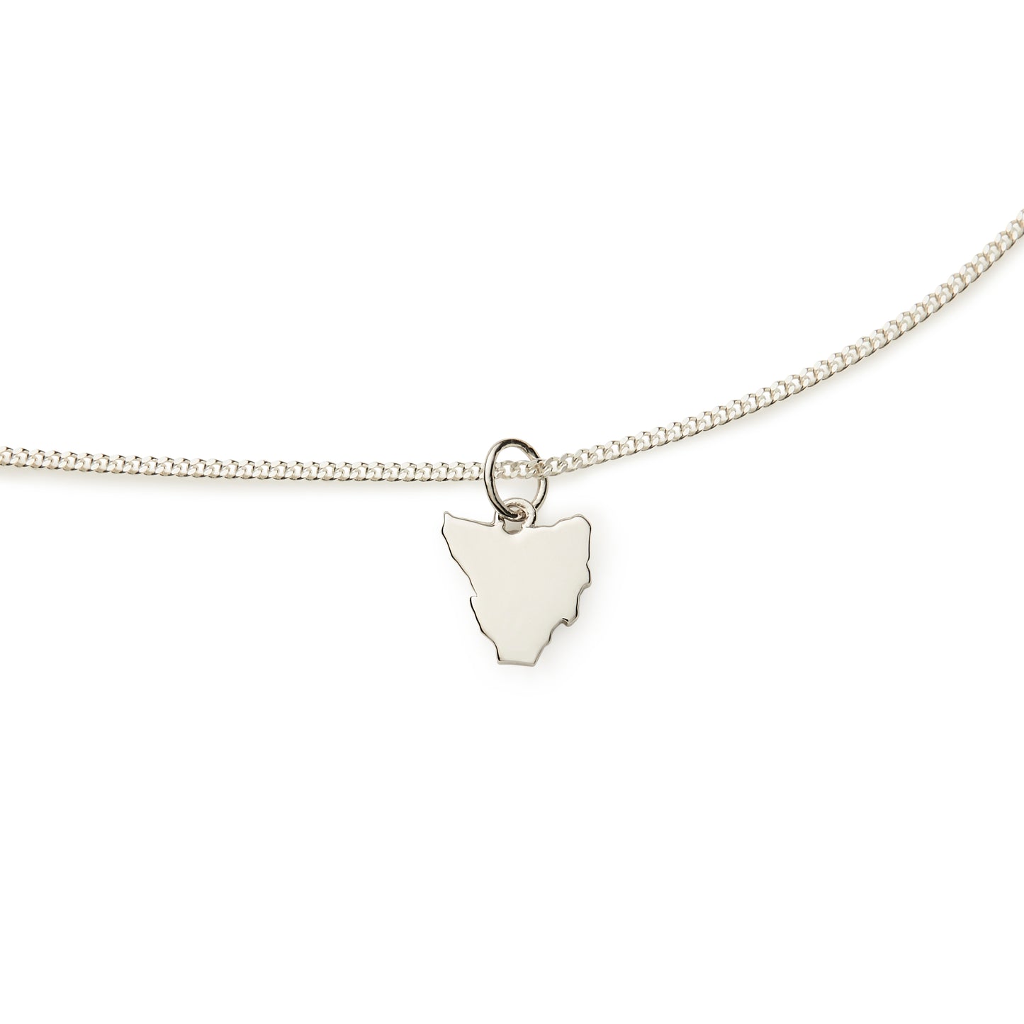 Tasmanian Map Necklace